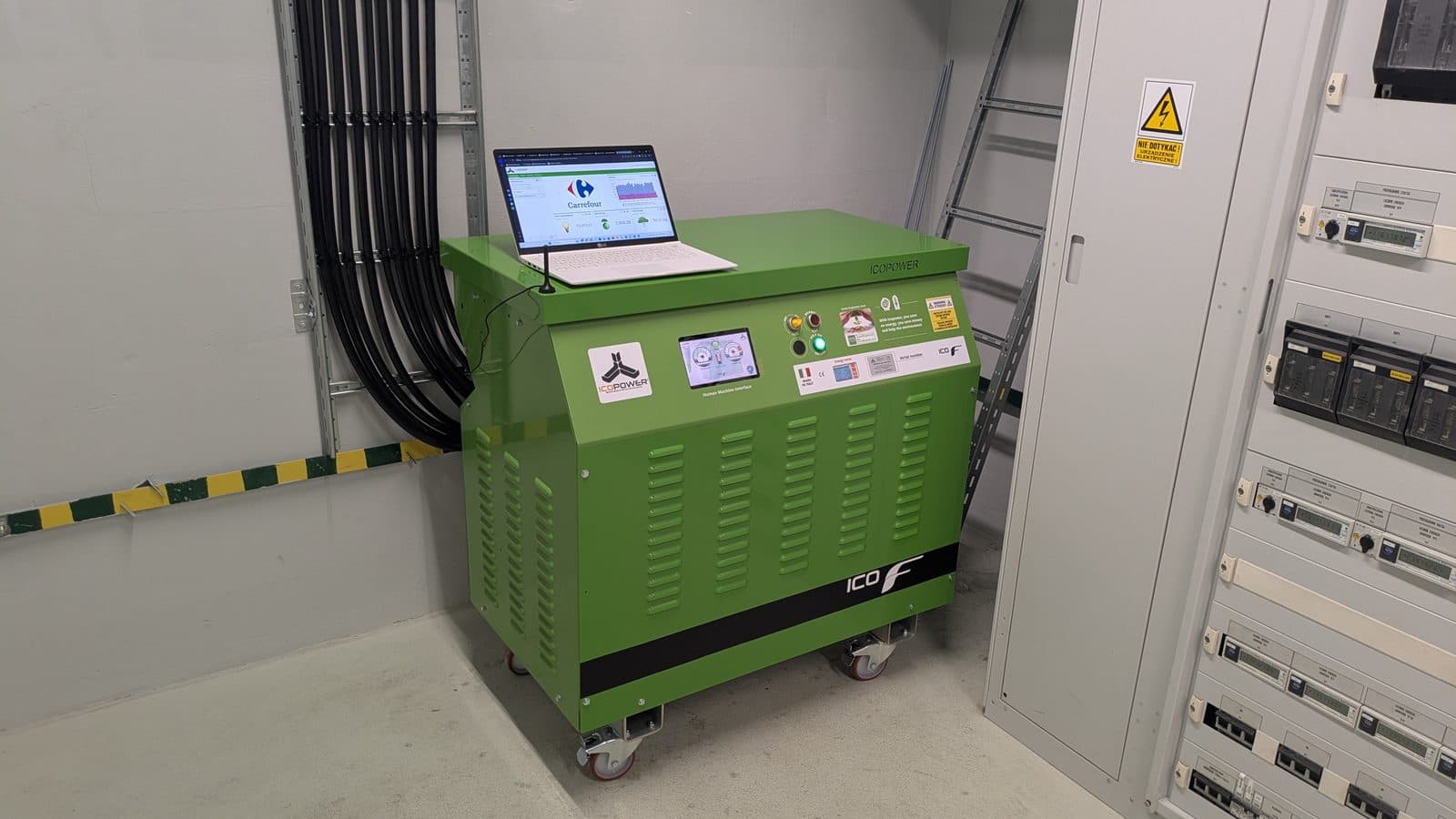Commissioning an Icopower unit with a laptop