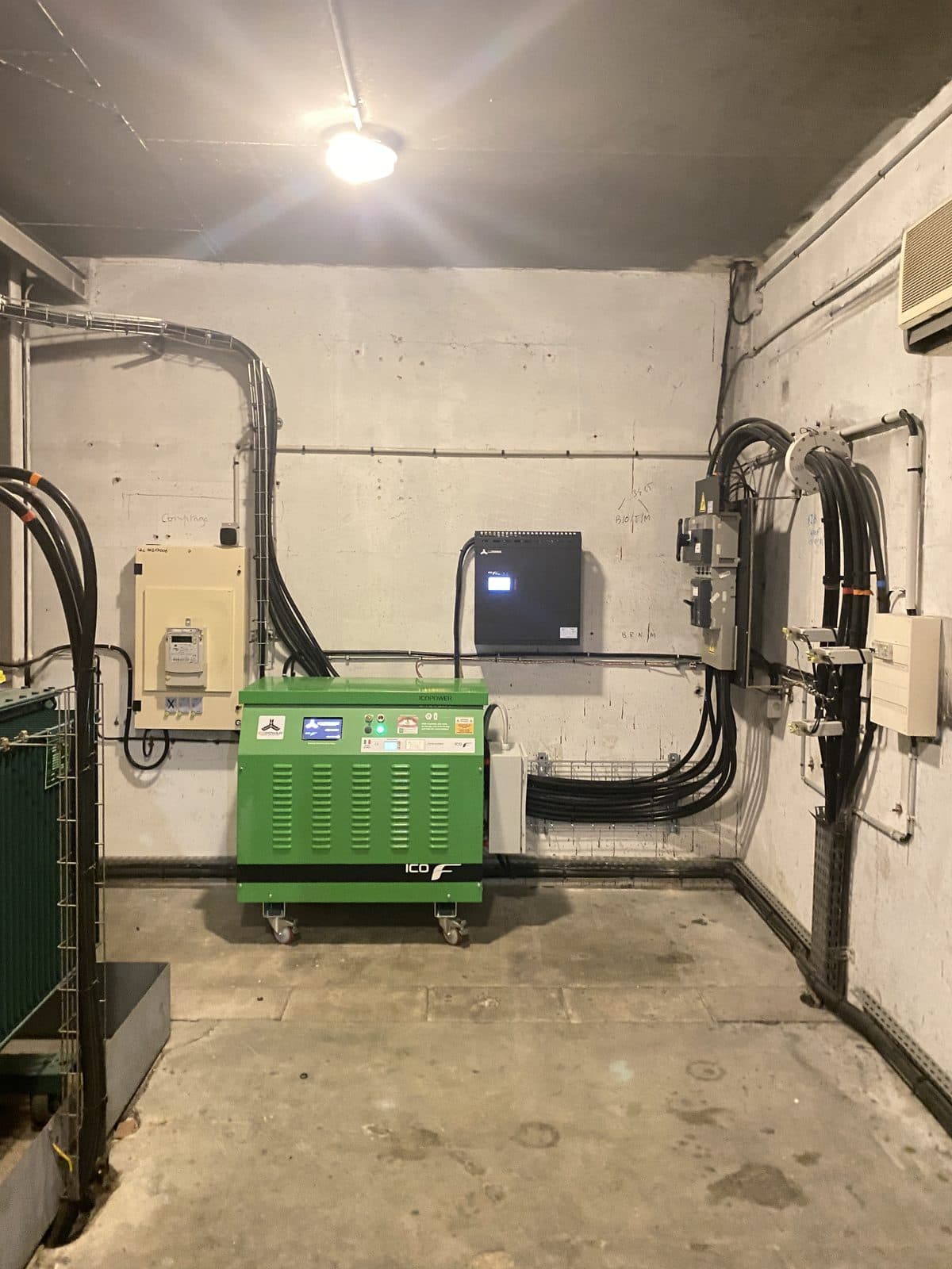 Icopower unit in a compact electrical room